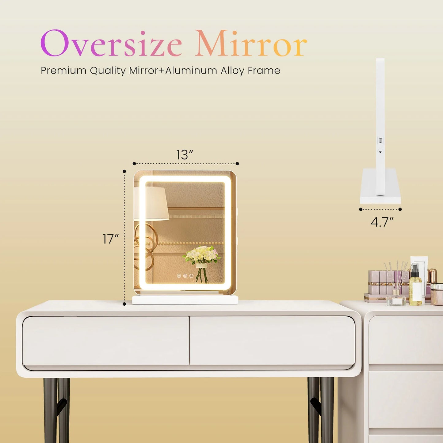 Vanity Mirror with Dimmable LED Lights