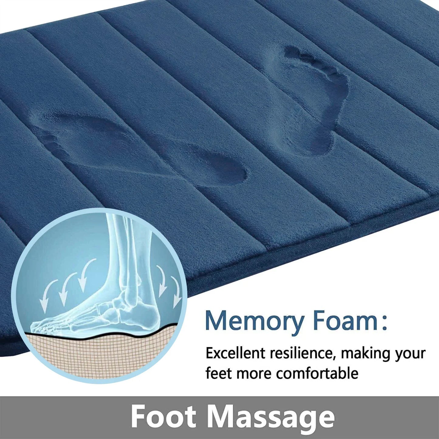 Super Absorbent Non-slip Memory Foam Bath Mats