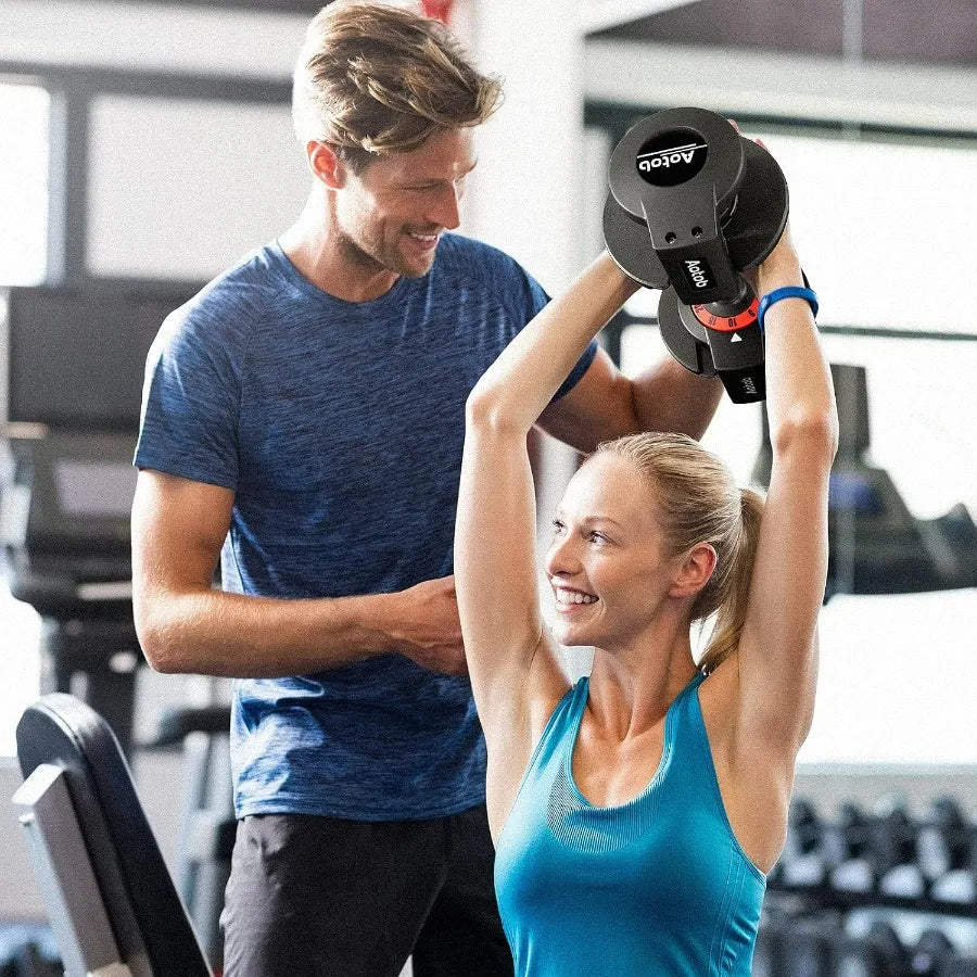 25 LBS Adjustable Anti-Slip Dumbbell Set
