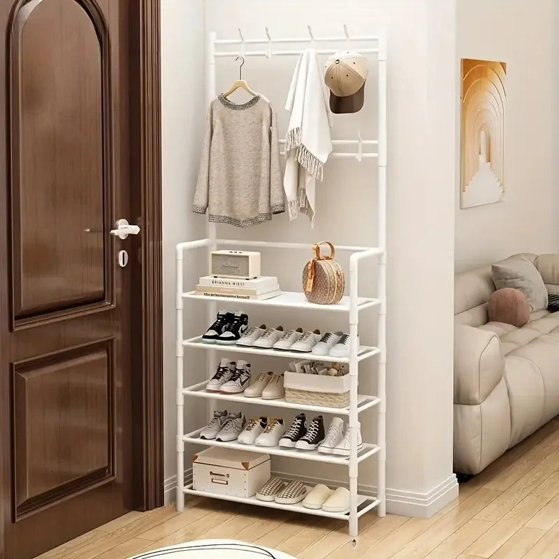 5-Tier Multi-Functional Hat & Shoe Rack Organizer