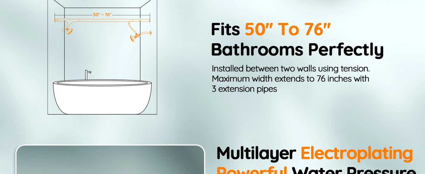 Tandem Shower Head For Couples