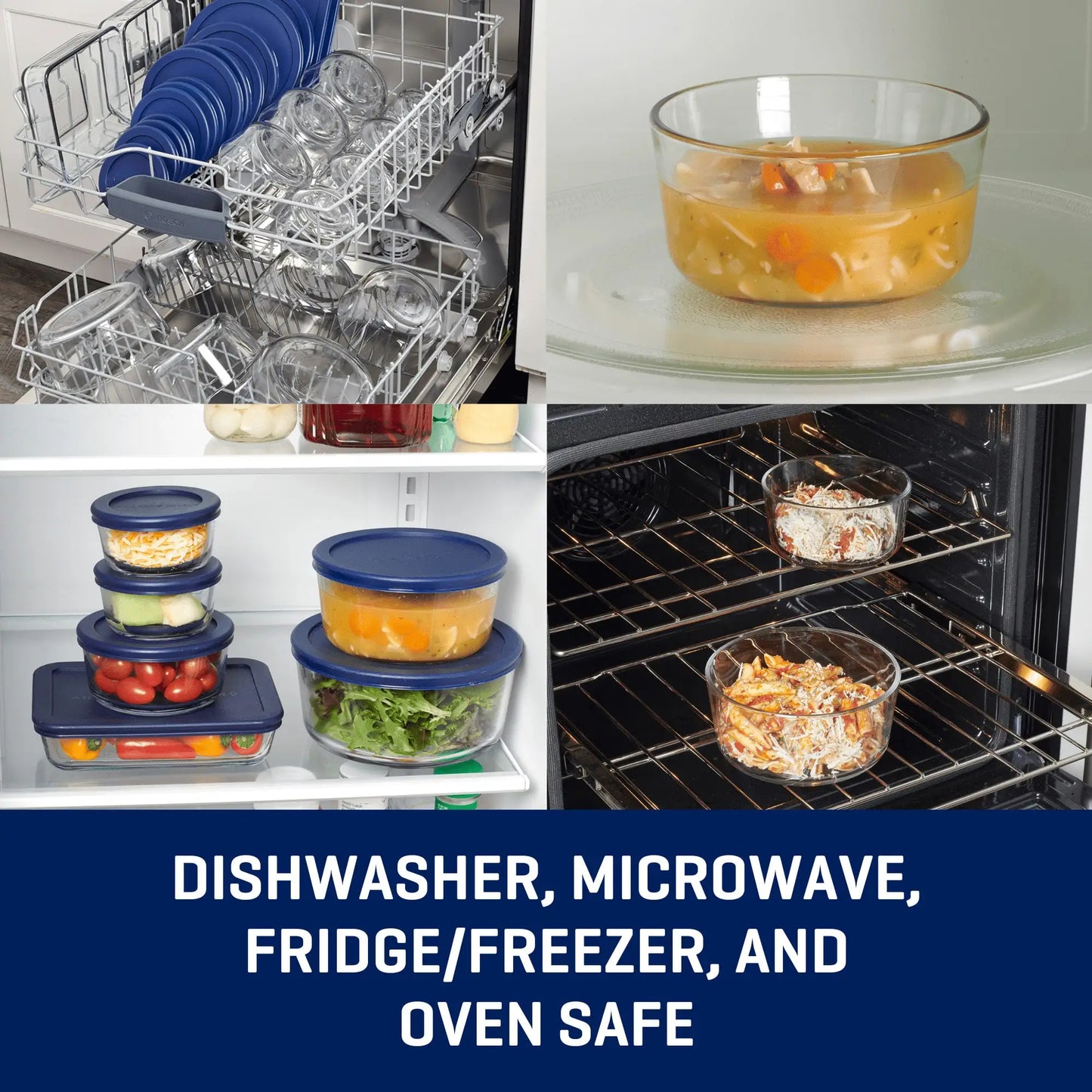 30-Piece Glass Food Storage Container Set | Airtight & Ultra-Durable