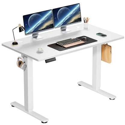 Height Adjustable 40x24 Inch Stand Up / Sit Computer Desk