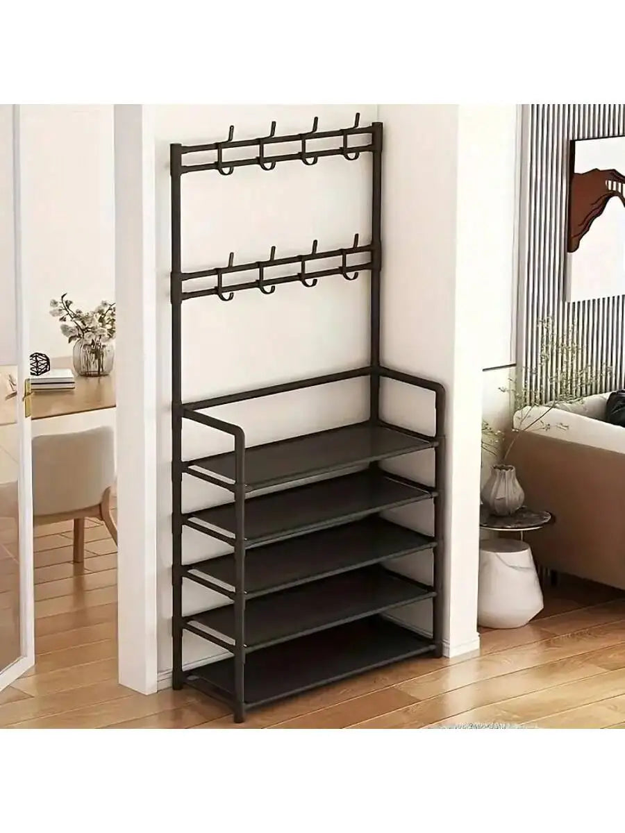 5-Tier Multi-Functional Hat & Shoe Rack Organizer