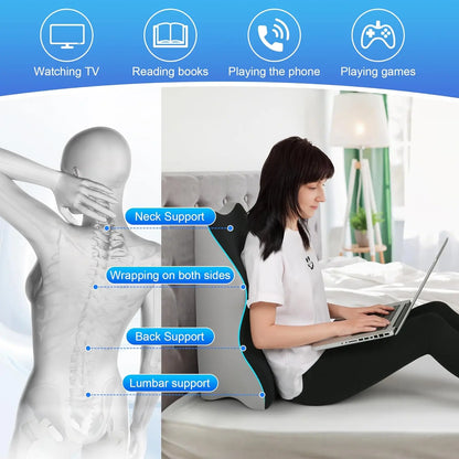 Wedge Memory Foam Ergonomic Back Support Pillow