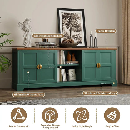 67” Modern Shaker Style TV Stand for TVs up to 75+ inches