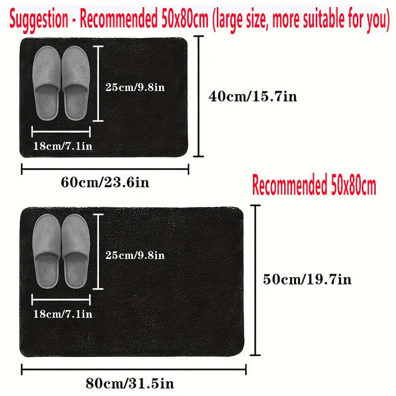 1pc Diatom Mud Quick-drying, Super Absorbent Bathroom Mat