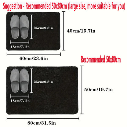 1pc Diatom Mud Quick-drying, Super Absorbent Bathroom Mat