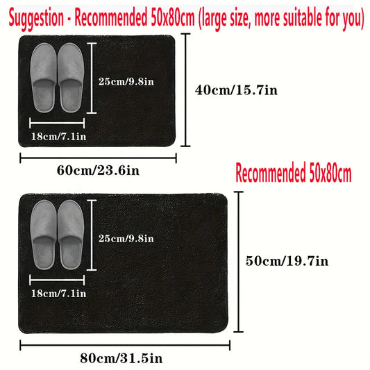 1pc Diatom Mud Quick-drying, Super Absorbent Bathroom Mat