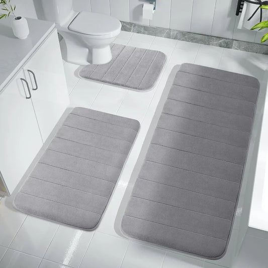 Super Absorbent Non-slip Memory Foam Bath Mats