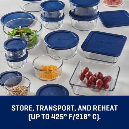 30-Piece Glass Food Storage Container Set | Airtight & Ultra-Durable
