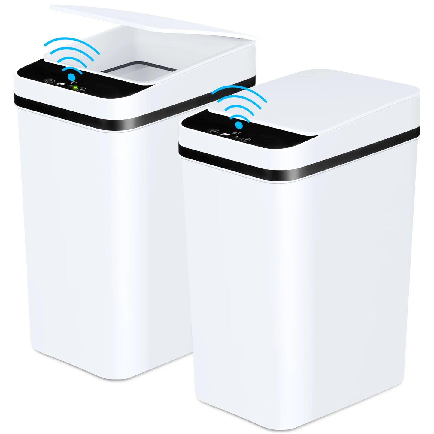 2 Pack 12L Automatic Trash Cans