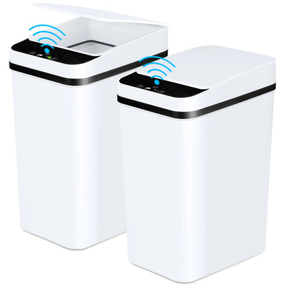 2 Pack 12L Automatic Trash Cans