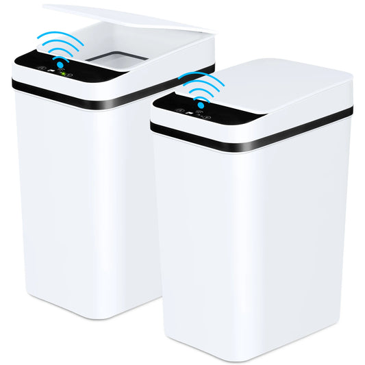 2 Pack 12L Automatic Trash Cans