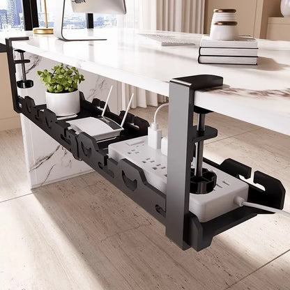 Telescopic Under Table Metal Cable Management Rack