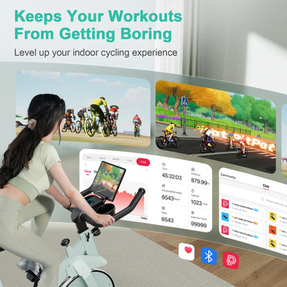32-Level Magnetic Resistance Stationary Exercise Bike