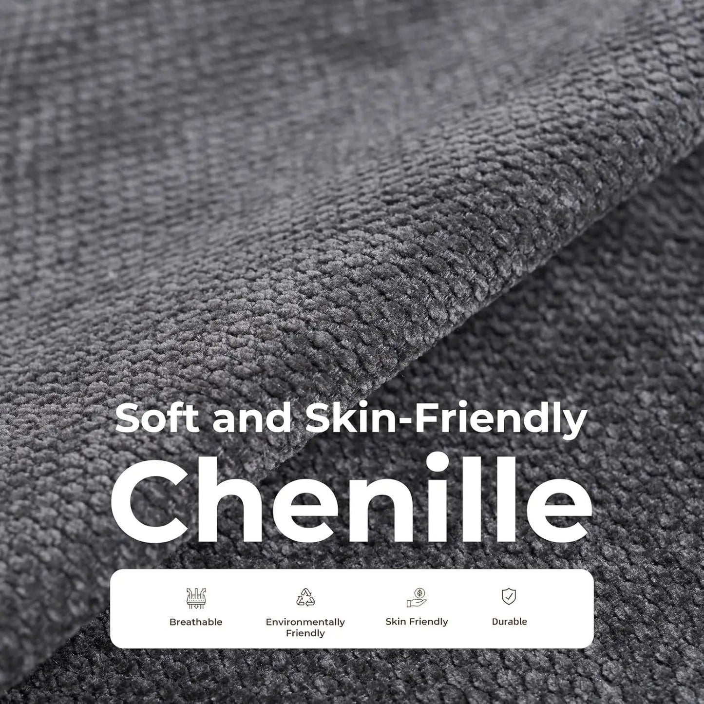 105" Chenille Boneless L-Shape Sofa with Chaise