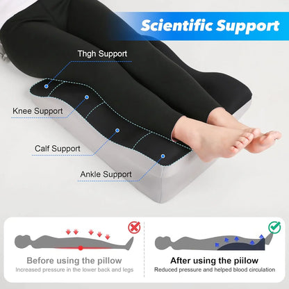 Wedge Memory Foam Ergonomic Back Support Pillow