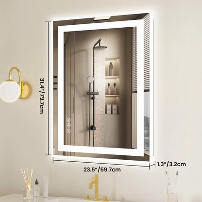 36"x 24" LED Lighted Wall-mounted Mirror