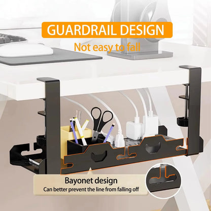 Telescopic Under Table Metal Cable Management Rack