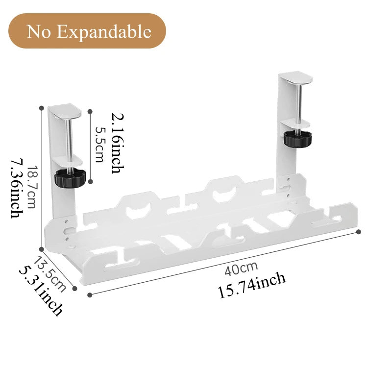 Telescopic Under Table Metal Cable Management Rack