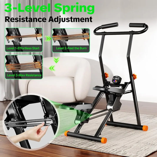 Stair Stepper for Home Gym, 350 lbs Capacity Cardio Machine with Adjustable Height