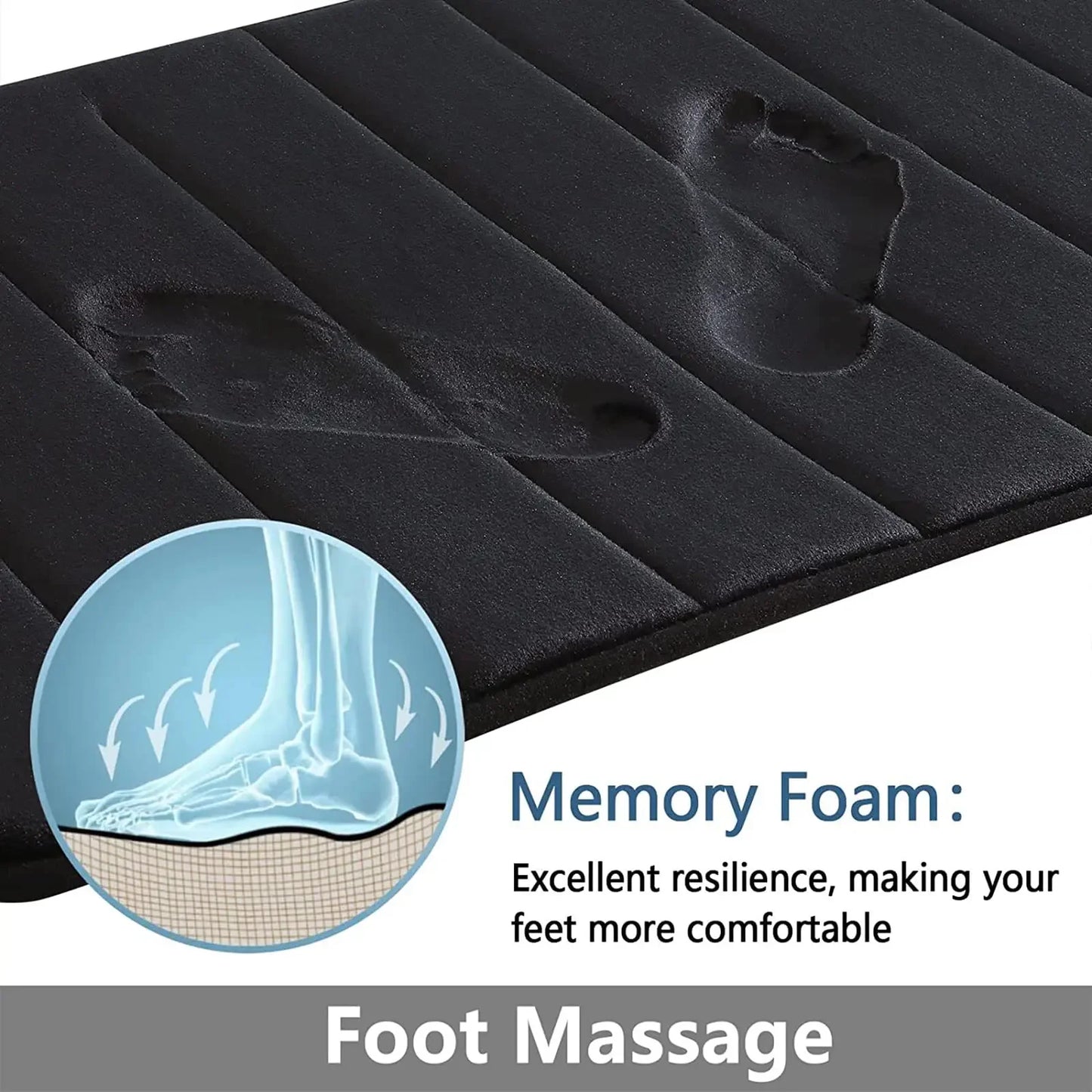 Super Absorbent Non-slip Memory Foam Bath Mats