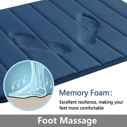 Super Absorbent Non-slip Memory Foam Bath Mats