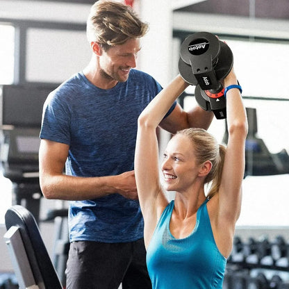 25 LBS Adjustable Anti-Slip Dumbbell Set