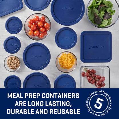30-Piece Glass Food Storage Container Set | Airtight & Ultra-Durable