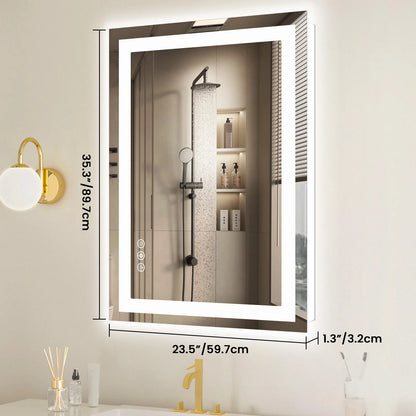 36"x 24" LED Lighted Wall-mounted Mirror