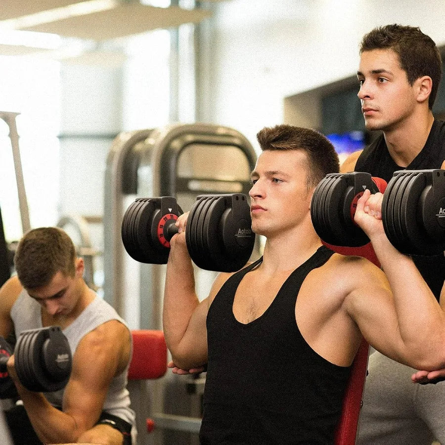 25 LBS Adjustable Anti-Slip Dumbbell Set