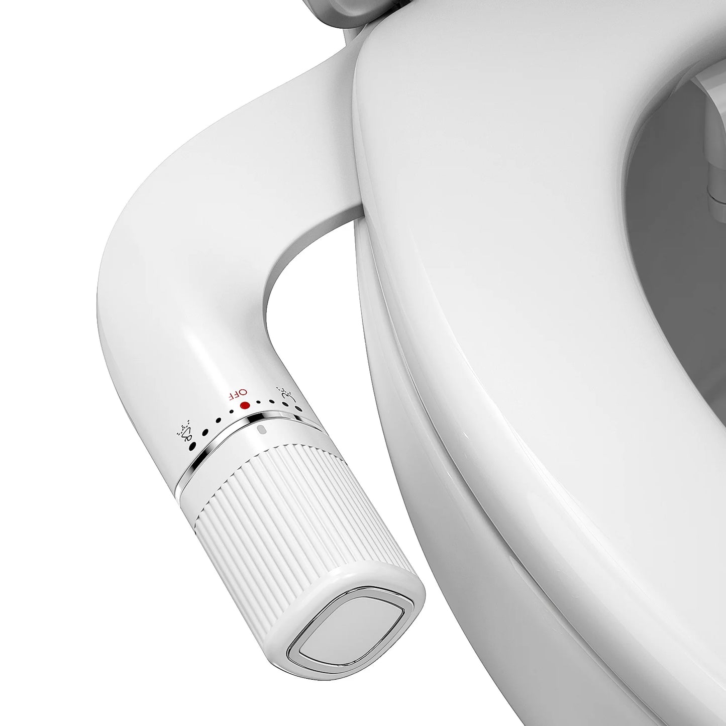 SAMODRA Bidet Non-Electric Toilet Attachment Dual Nozzle Bidet Adjustable Water Pressure With Brass Inlet