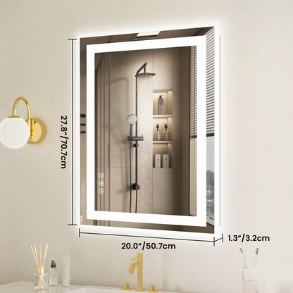 36"x 24" LED Lighted Wall-mounted Mirror