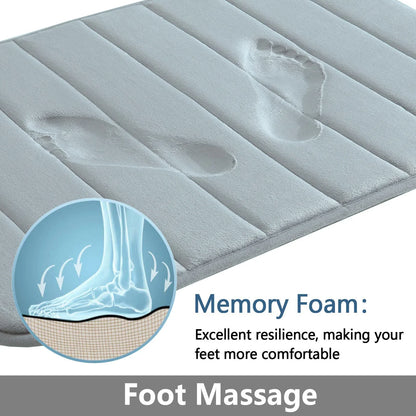 Super Absorbent Non-slip Memory Foam Bath Mats