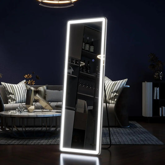 63"x20" Full Length Mirror with Dimmable LED Lights