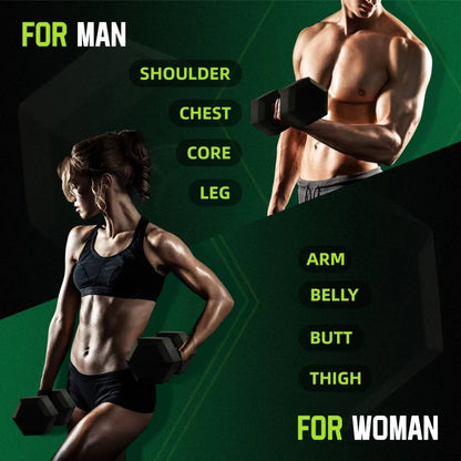 2 Non-Slip Grip 5 lbs Dumbbells