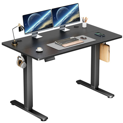 Height Adjustable 40x24 Inch Stand Up / Sit Computer Desk