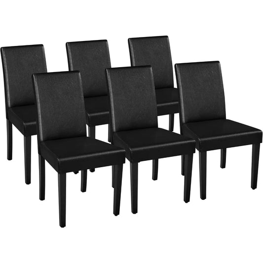 Dining Chairs Set of 6 Faux Leather Modern Dining Room Chairs