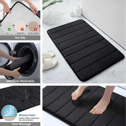 Super Absorbent Non-slip Memory Foam Bath Mats