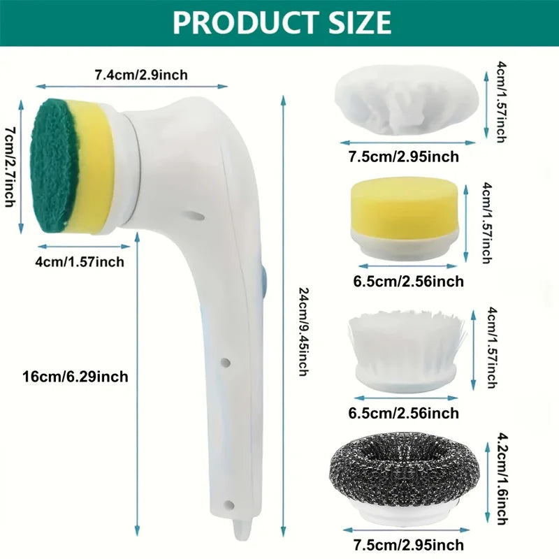 Powerful Stain Removal Automatic Cleaning Brush