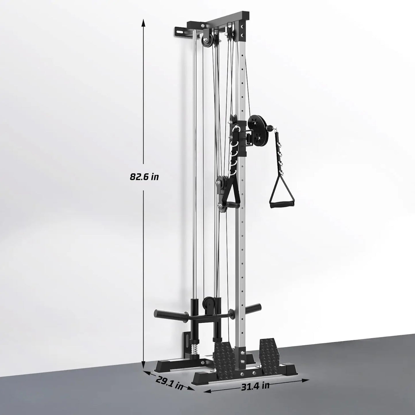 Adjustable Wall Mount Cable Pulldown Machine LAT