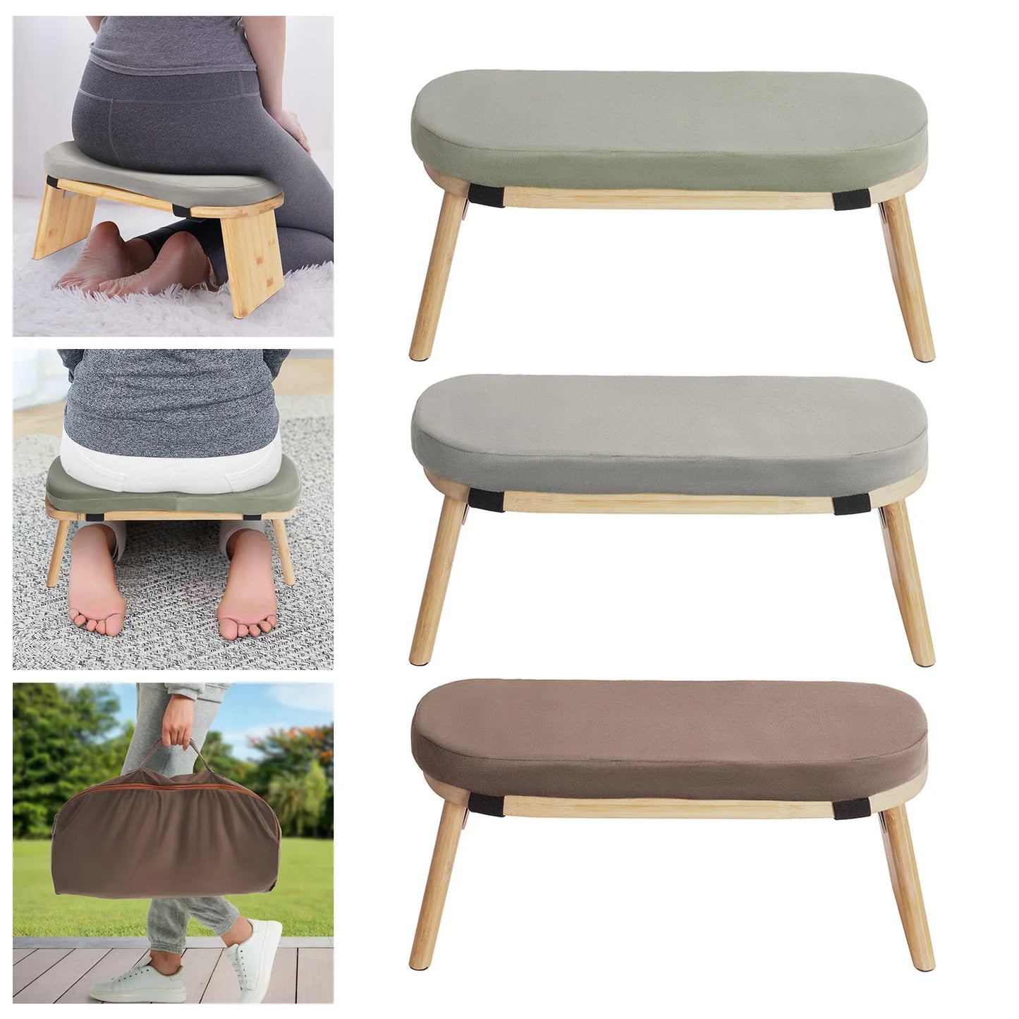 Kneeling Meditation Bench - Foldable & Ergonomic