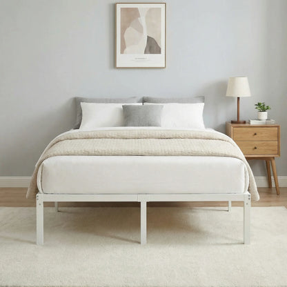 Twin/Full/Queen/King Heavy-Duty Metal Bed Frame with 14 Inch Under-Bed Storage