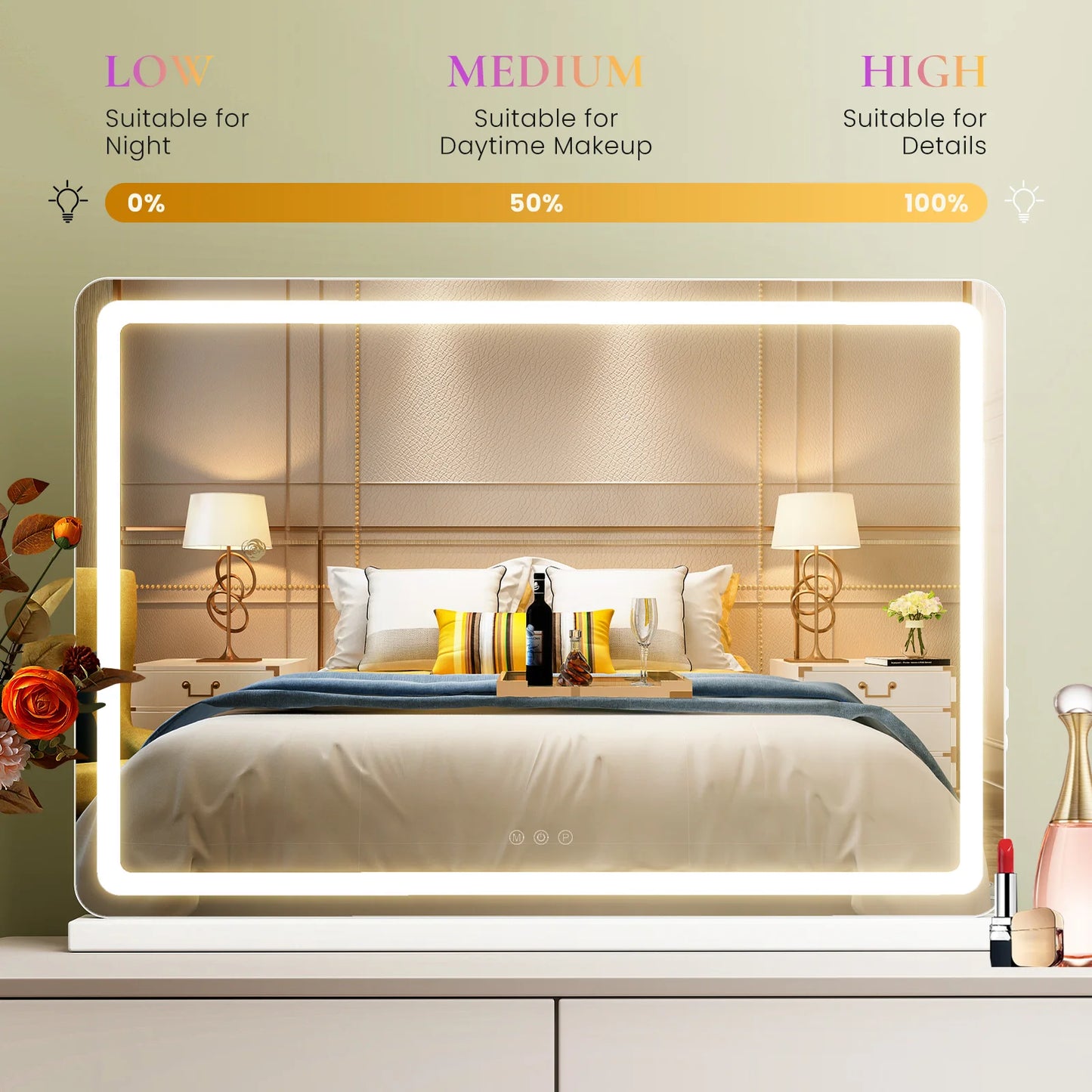 Vanity Mirror with Dimmable LED Lights