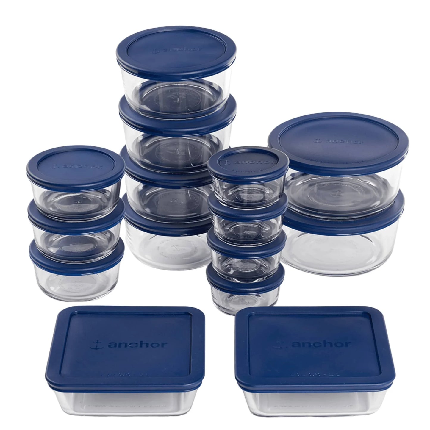 30-Piece Glass Food Storage Container Set | Airtight & Ultra-Durable