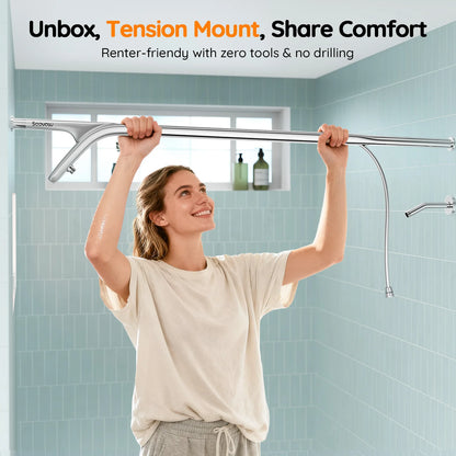 Tandem Shower Head For Couples